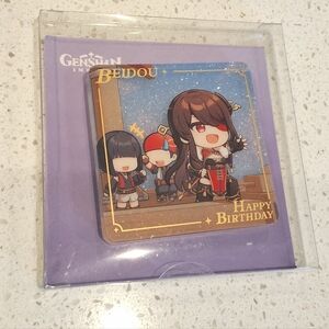 Genshin Impact Heartfelt Wishes Series Beidou Acrylic Fridge Magnet (2 x 2 in.)